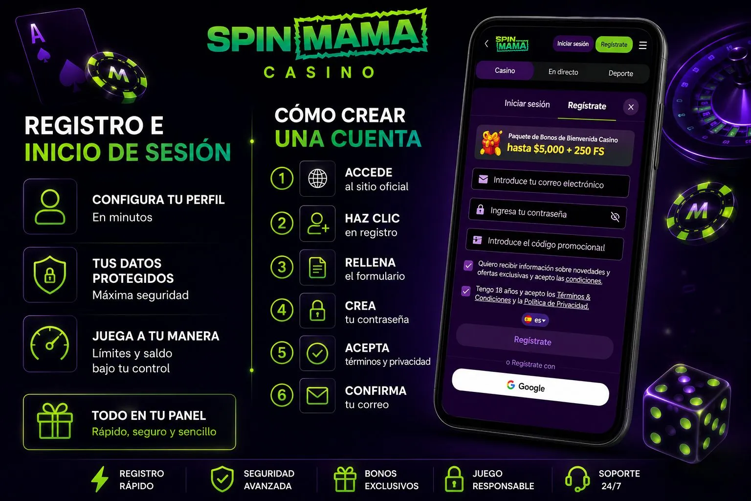 Registro e inicio de sesión